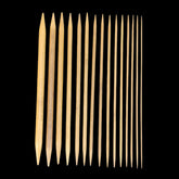 Double Side Bamboo Knitting Needles (10 Sizes, 2 MM to 10 MM) 8 Inch Long For Yarn Crochet Sweater Sewing